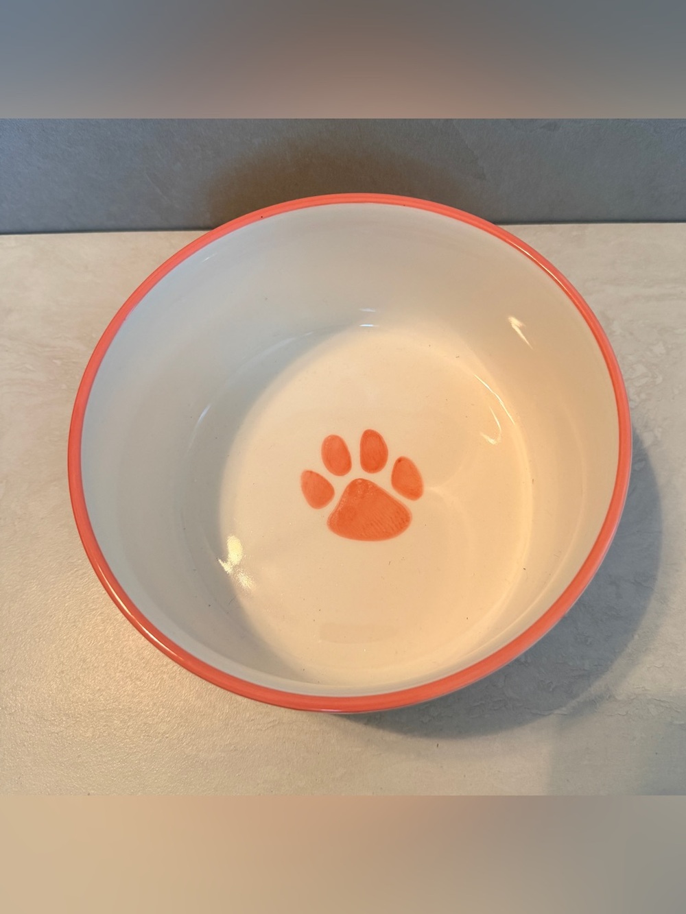 Pink Arrow Signature Houseware Inc Dog Cat Ceramic Food Water Dish 6”NWT - Picture 3 of 7